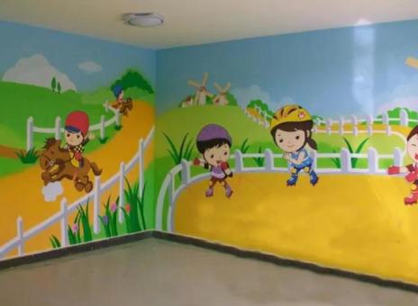 宁南幼儿园墙体彩绘制作流程及注意事项
